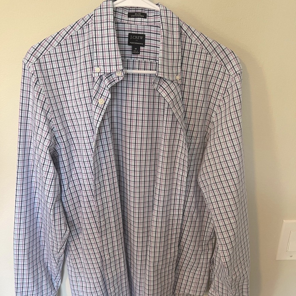 Slim Untucked Performance J. Crew Button Down
